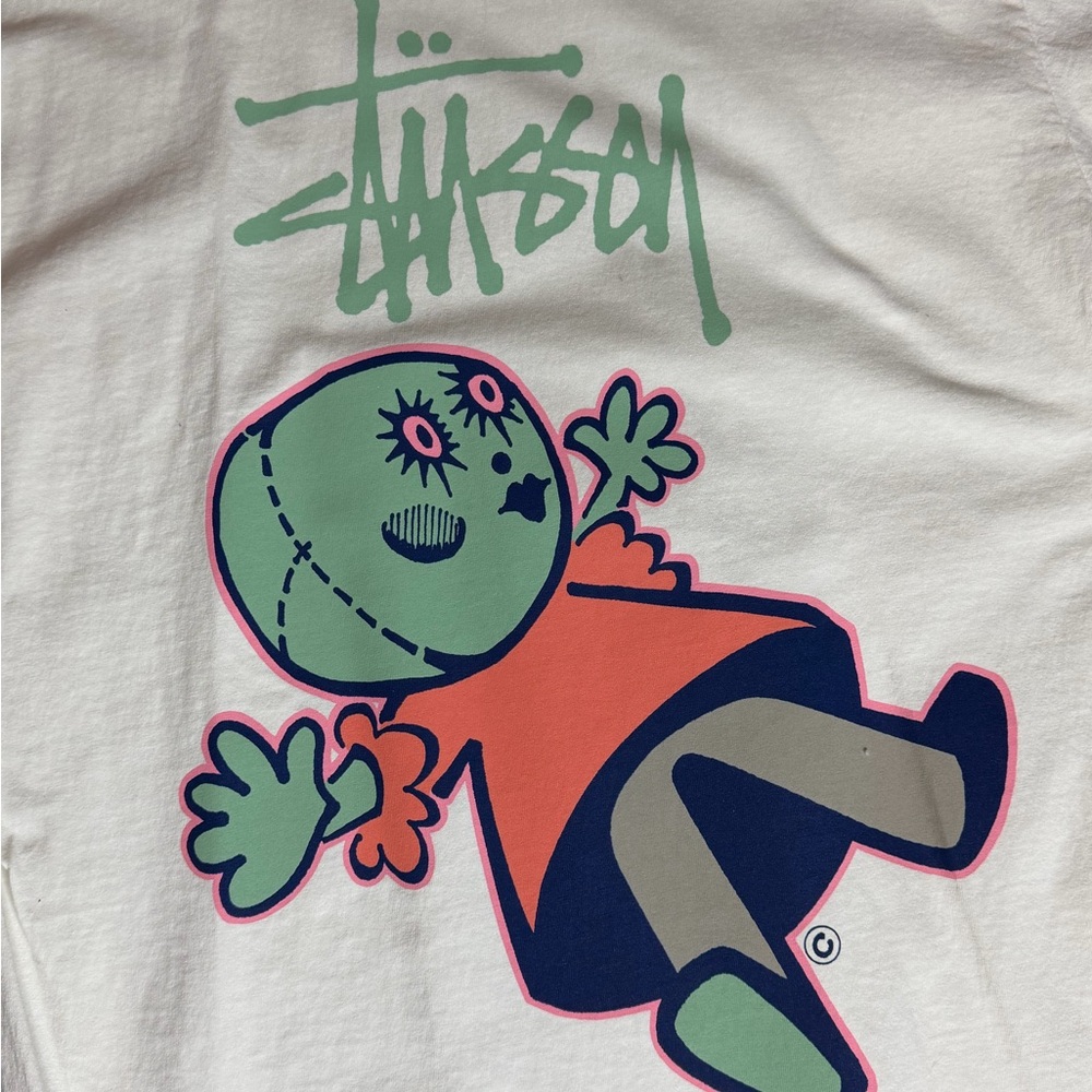 STUSSY DOLLIE PIGMENT DYED TEE NATURAL - LARGE NWOT Size Large - Picture 8 of 8